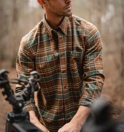 Local Boy Men's Frazer Stretch Flannel Shirt