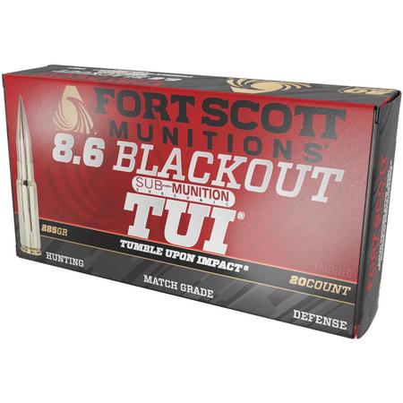 Fort Scott Munitions Sub-Munition 8.6 Blackout 285 Grain SCS TUI | 20 Rounds