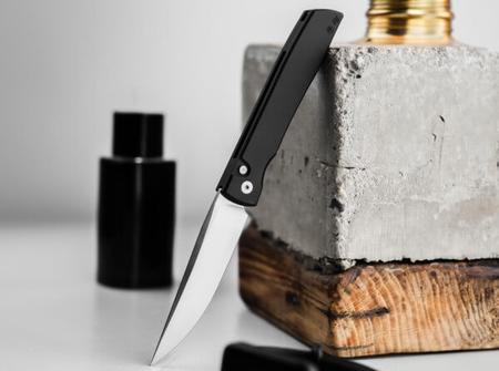 Boker Urban Trapper US Automatic - Black Aluminum & MagnaCut