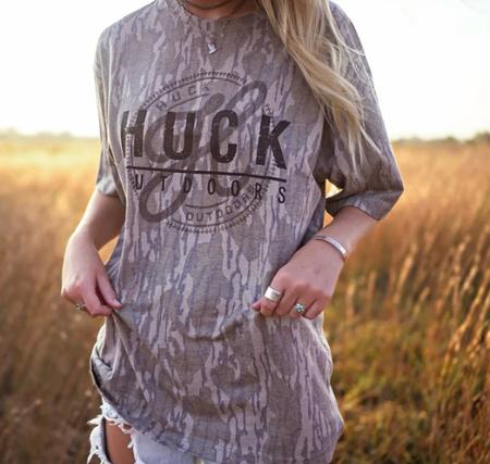 Ghost Logo SS Tee - Mossy Oak Vintage Bottomland