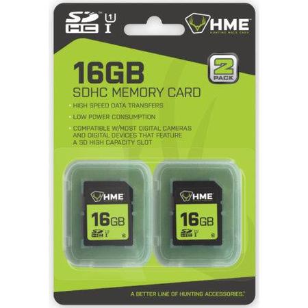 Hme 16GB SD Memory Card 2pk