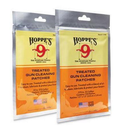 Hoppes 1198 Treated Gun Cleaning .22 Patches