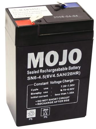 Mojo Rechargeable Battery 6V Sealed Lead-Acid Power Pack