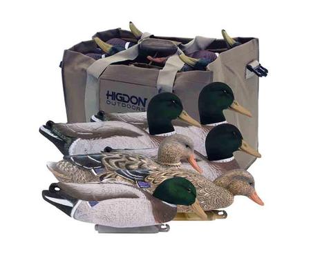 Higdon Magnum Mallard Floater Flocked Head Plus Bag