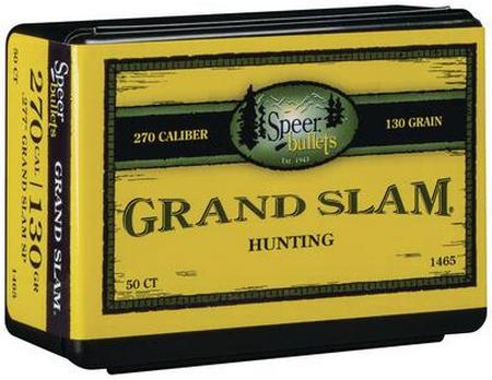 Speer Grand Slam 270 Caliber .277 Diameter 130 Grain SP | 50 Per Box