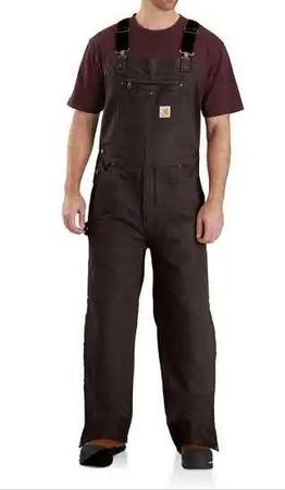 Carhartt Men's Quilt-Lined Duck Bib Overalls