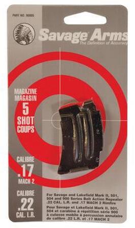 Savage 5 Round Blued Magazine For Mark II & 900 .22 LR/.17 HM2