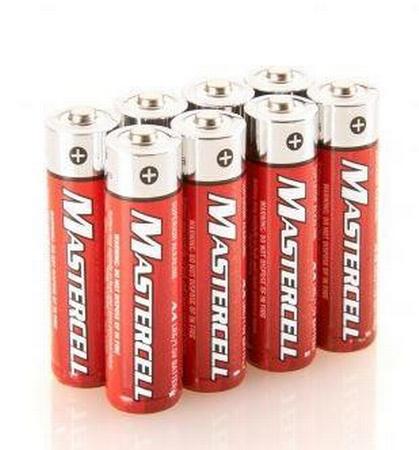 Dorcy Mastercell AA Alkaline 8pk Batteries