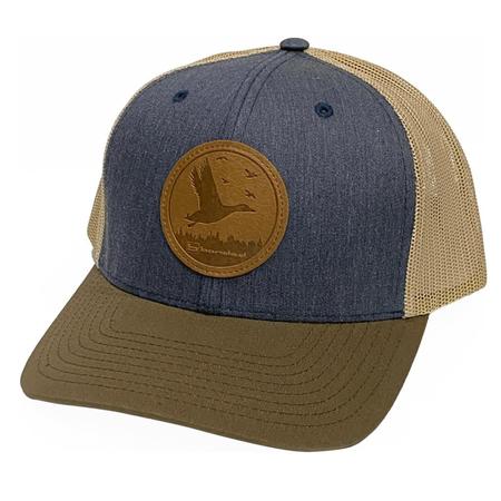 Banded Leather Duck Patch Cap