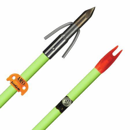 AMS Bowfishing Chaos FX Turn Tip Release Arrow | Fluorescent Green