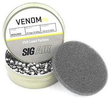 Sig Venom Lead Pellet .22 Cal,14.5 Grain, 250 Rounds