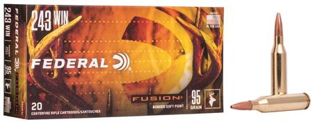 Federal Fusion 243 Win 95 Grain FSP | 20 Rounds