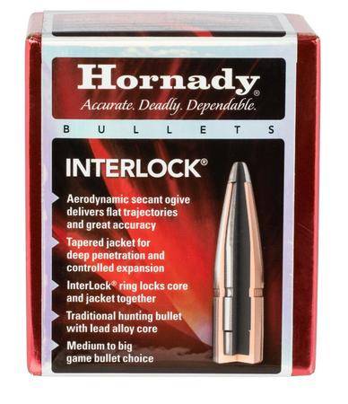 Hornady 3501 InterLock 35 Cal .355 170 gr Spire Point (SP) 100