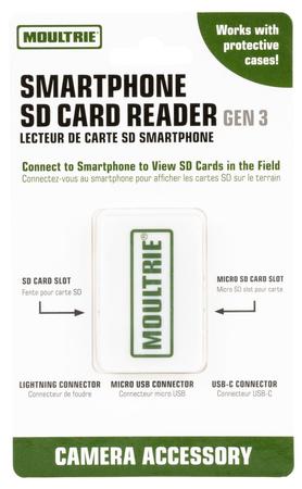 Moultrie Gen3 Memory Card Reader Apple, Android Smartphones