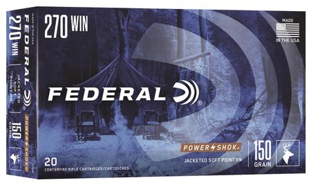 Federal Standard Power-Shok 270 Win 150 Grain JSP | 20 Rounds