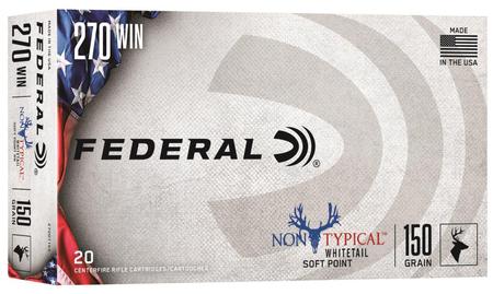 Federal Non-Typical 270 Win 150 Grain SP | 20 Rounds