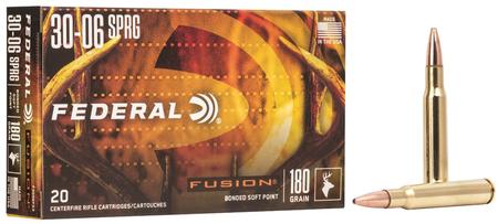 Federal Fusion 30-06 Springfield 180 Grain FSP | 20 Rounds