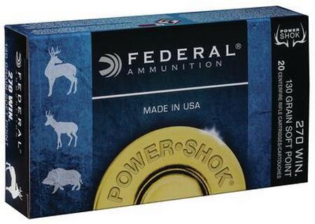 Federal Power-Shok .270 Winchester 130 Grain SP | 20 Rounds