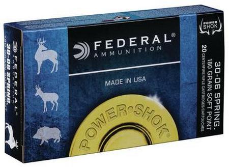 Federal Power-Shok .30-06 Springfield 180 Grain SP | 20 Rounds