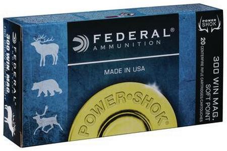 Federal Power-Shok 300 Win Mag 150 Grain JSP | 20 Rounds