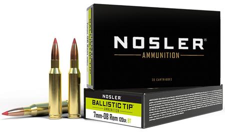 Nosler Ballistic Tip Hunting 7mm-08 Remington 120 Grain BT | 20 Rounds