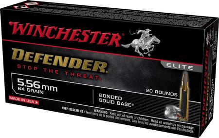 Winchester Defender 5.56x45mm Nato 64 Grain BSB | 20 Rounds