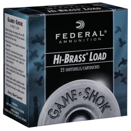 FEDERAL GAME-SHOK UPLAND HI-BRASS 12 GAUGE 2.75