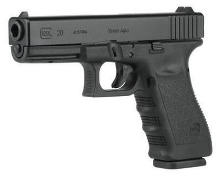 Glock 20 Gen4 10mm Auto 4.6 Inch Barrel Black Finish Fixed Sights 15 Round