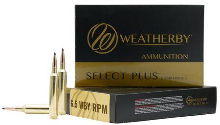 Weatherby Select Plus 6.5 Weatherby RPM 127 Grain BT LRX Lead Free | 20 Rounds