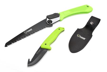 Hme Folding Saw And Fixed Blade Gut Hook Combo