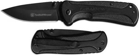 Smith& Wesson SWSA12 Assisted - Drop Point - Black