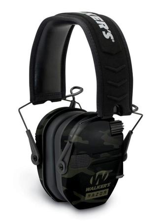 Walkers Razor Slim Electronic MultiCam Ear Cups - Black Band