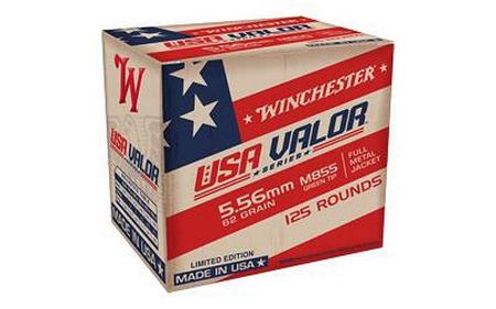 Winchester Valor M855 Green Tip 5.56x45mm NATO 62 Grain FMJ | 125 Rounds