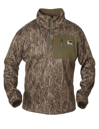 Banded Mid-Layer Quarter-Zip Fleece Pullovers (Multiple Camo Options)