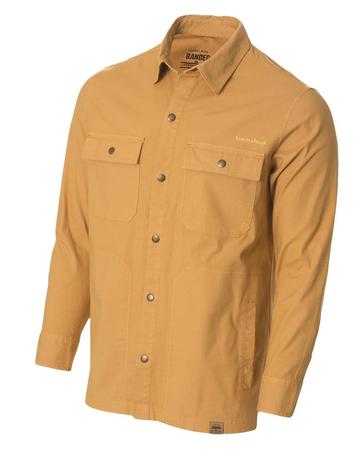 Banded Canvas Camp Shirt-Jackets