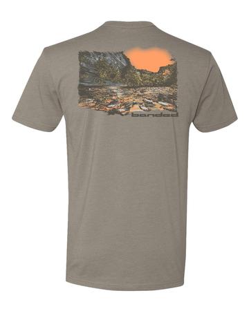 Banded Float Trip Ss Tee