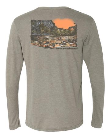 Banded Float Trip Ls Tee - B1110018