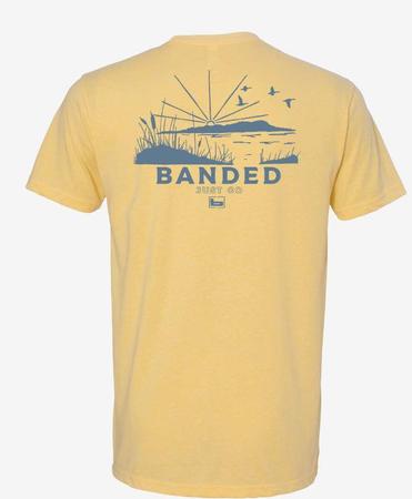 Banded Sunburst Short Sleeve Logo T-Shirts - B1110019