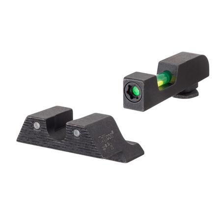 Trijicon DI Night Sight Set Interchangeable Tritium/Fiber Optic For Most Glock (Except MOS Variants) | Green | 601102