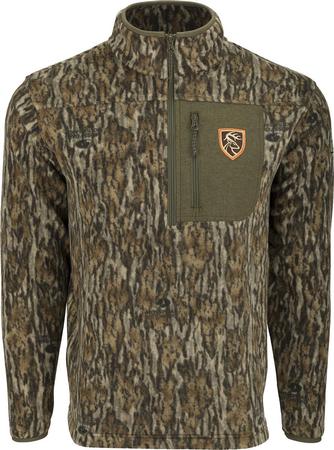 Drake Non-Typical Storm Front Fleece Midweight 4-Way Stretch 1/4 Zip